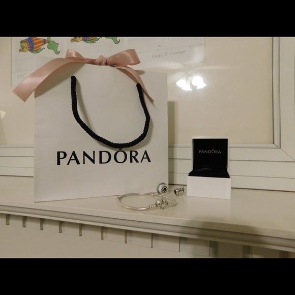 Pandora 7.5”Bracelet Heart Clasp Sterling Silver😍 - Picture 2 of 8